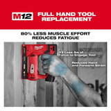 Milwaukee M12 12-Volt Lithium-Ion Cordless 3/8 in. Crown Stapler (Tool-Only)