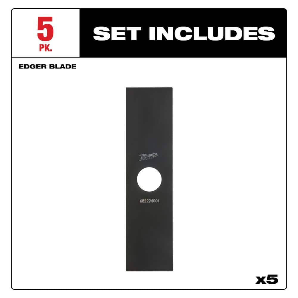 Milwaukee 8 in. Replacement Edger Blade (5-Pack)