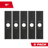 Milwaukee 8 in. Replacement Edger Blade (5-Pack)