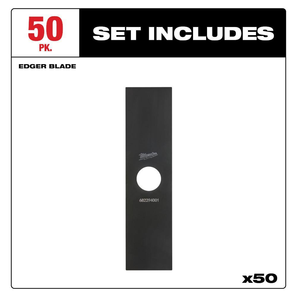 Milwaukee 8 in. Replacement Edger Blade (50-Pack)
