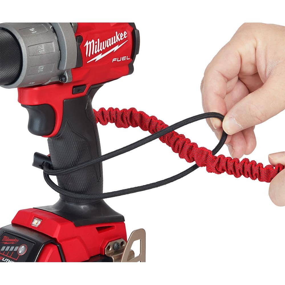 Milwaukee 10 lb Locking Tool Lanyard, 36 in – Red, Nylon/Stainless Steel (1-Pack)