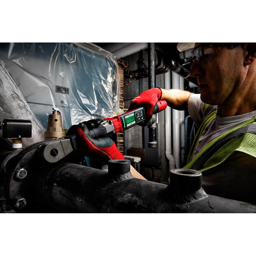 Milwaukee M12 FUEL ONE-KEY 12V Brushless Cordless 1/2 in. Digital Torque Wrench Kit with Two 2.0Ah Batteries
