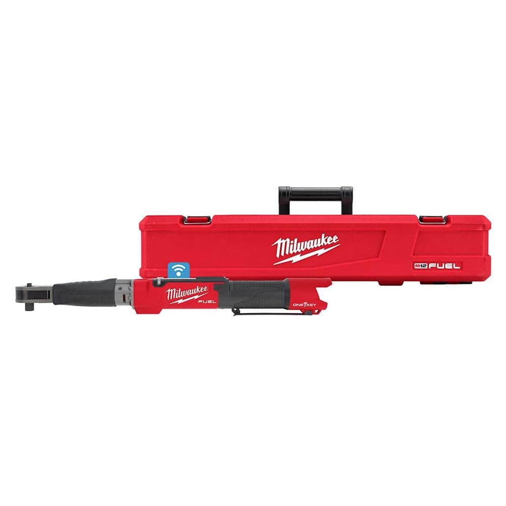Milwaukee M12 FUEL ONE-KEY 12-Volt Brushless Cordless 1/2 in. Digital Torque Wrench (Tool-Only), 23 in Length