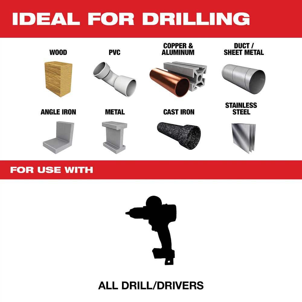 Milwaukee 3/16 in. Cobalt RED HELIX Thunderbolt Twist Drill Bit (48-89-2309)