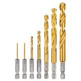 Milwaukee SHOCKWAVE Impact Duty RED HELIX Titanium Drill Bit Set, 7-Piece (Hex Shank)