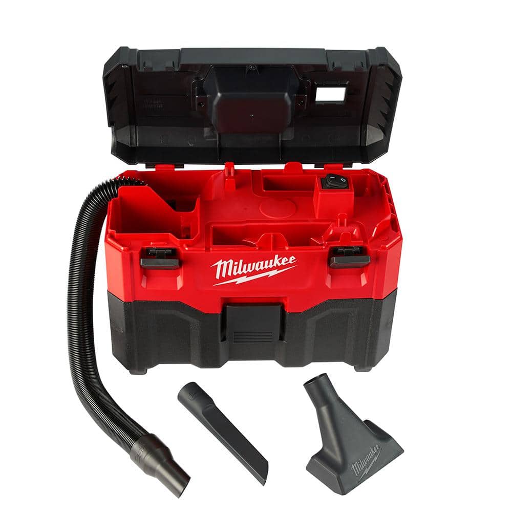 Milwaukee M18 18-Volt 2 Gal. Lithium-Ion Cordless Wet/Dry Vacuum Kit with (2) M18 5.0 Ah Batteries