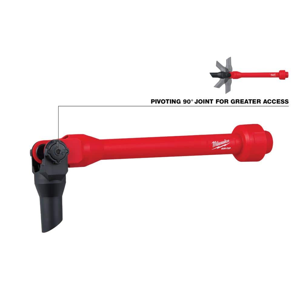 Milwaukee M12 FUEL Cordless 1.6 Gal. Wet/Dry Vacuum with AIR-TIP 1-1/4 in.–2-1/2 in. 3‑Piece Crevice, Nozzle & Brush Kit