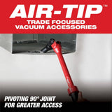 Milwaukee M12 FUEL Cordless 1.6 Gal. Wet/Dry Vacuum with AIR-TIP 1-1/4 in.–2-1/2 in. 3‑Piece Crevice, Nozzle & Brush Kit