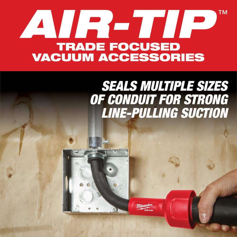 Milwaukee M18 FUEL PACKOUT 18-Volt Cordless 2.5 Gal. Wet/Dry Vacuum + AIR-TIP Conduit Line Puller Kit