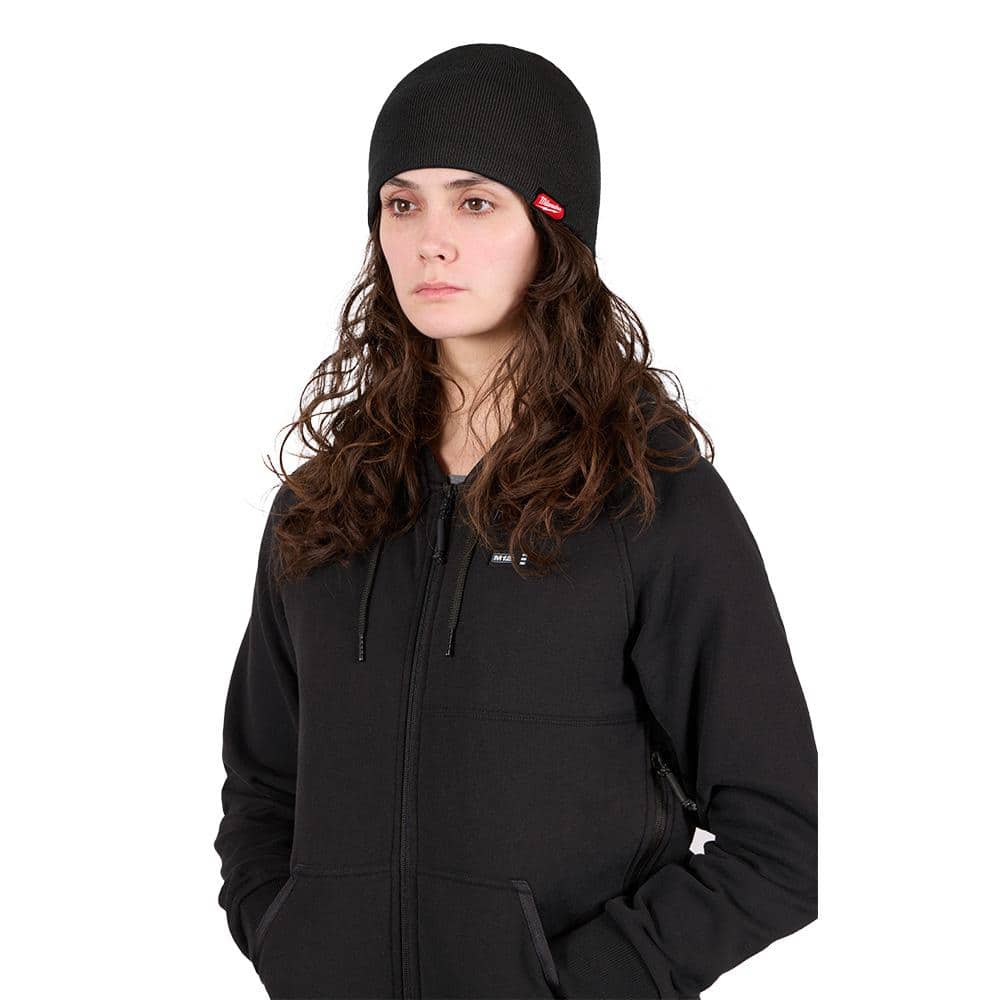 Milwaukee Men’s Black Fleece-Lined Beanie Cap, One Size