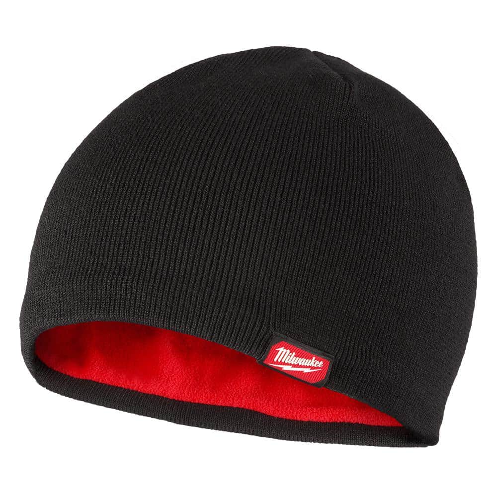Milwaukee Men’s Black Fleece-Lined Beanie Cap, One Size