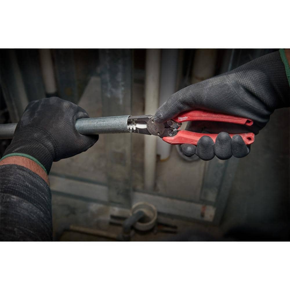 Milwaukee 7.75 in. Electrician’s 6-in-1 Wire Stripper/Cutter Pliers (Model 48-22-3079)