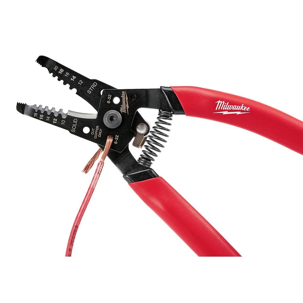 Milwaukee 7.75 in. Combination Electricians 6-in-1 Pliers + Wire Strippers Set (2‑Piece, Models 48-22-3079 & 48-22-6109)