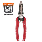 Milwaukee 7.75 in. Electrician’s 6-in-1 Wire Stripper/Cutter Pliers (Model 48-22-3079)