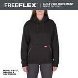 Milwaukee Women's Large Black Midweight Cotton/Polyester Long-Sleeve Pullover Hoodie