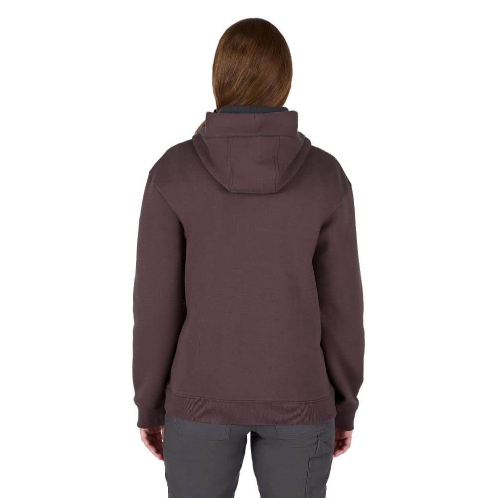 Milwaukee Women’s Large Purple Midweight Cotton/Polyester Pullover Hoodie, FREEFLEX – F251P-L