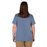 Milwaukee Women’s Large Blue GRIDIRON Short Sleeve Pocket T-Shirt