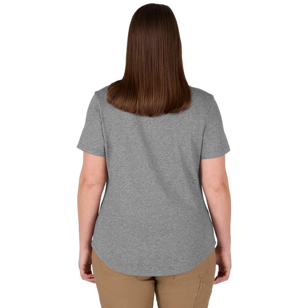 Milwaukee Women’s Large Gray FREEFLEX Short Sleeve Hybrid Work T-Shirt