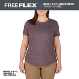 Milwaukee Women’s Large Purple FREEFLEX Short Sleeve Hybrid Work T-Shirt