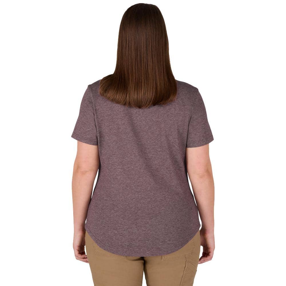Milwaukee Women’s Large Purple FREEFLEX Short Sleeve Hybrid Work T-Shirt