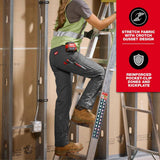 Milwaukee Women's Gray Work Pants with 7 Pockets – Size 6 (F650G-6R)