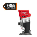 Milwaukee M18 FUEL 18V Lithium-Ion Brushless Cordless Compact Router, 1/4 in. Collet, Fixed Base (Tool-Only)