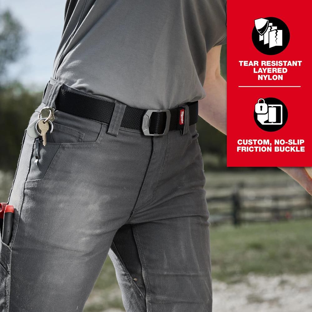 Milwaukee Large FREEFLEX Nylon Webbing 1.5" Belt