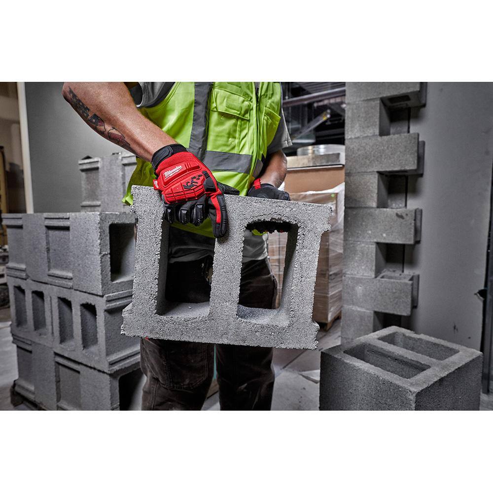 Milwaukee Small Demolition Gloves, Touchscreen-Enabled (3-Pack)