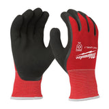 Milwaukee Large Red Latex Level 1 Cut Resistant Insulated Winter Dipped Work Gloves (2-Pack)