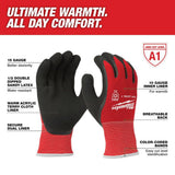 Milwaukee Medium Red Latex Level 1 Cut Resistant Insulated Winter Dipped Work Gloves (12-Pack)