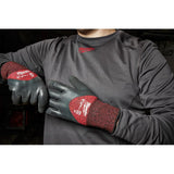 Milwaukee Large Red Latex Level 3 Cut Resistant Insulated Winter Dipped Work Gloves (12-Pack)
