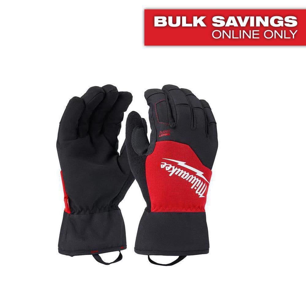 Milwaukee X-Large Winter Performance Work Gloves, Waterproof, SMARTSWIPE Knuckle, 60g Insulation