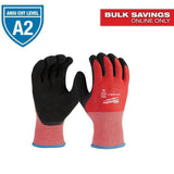 Milwaukee Large Red Latex Level 2 Cut Resistant Insulated Winter Dipped Work Gloves (2-Pack)