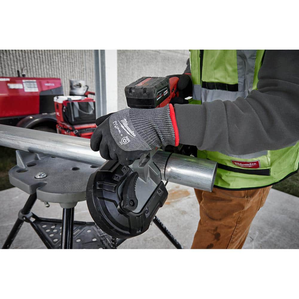 Milwaukee Medium Gray Latex Level 5 Cut-Resistant Insulated Winter Dipped Work Gloves (2-Pack)