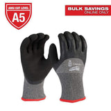 Milwaukee Medium Gray Latex Level 5 Cut-Resistant Insulated Winter Dipped Work Gloves (2-Pack)