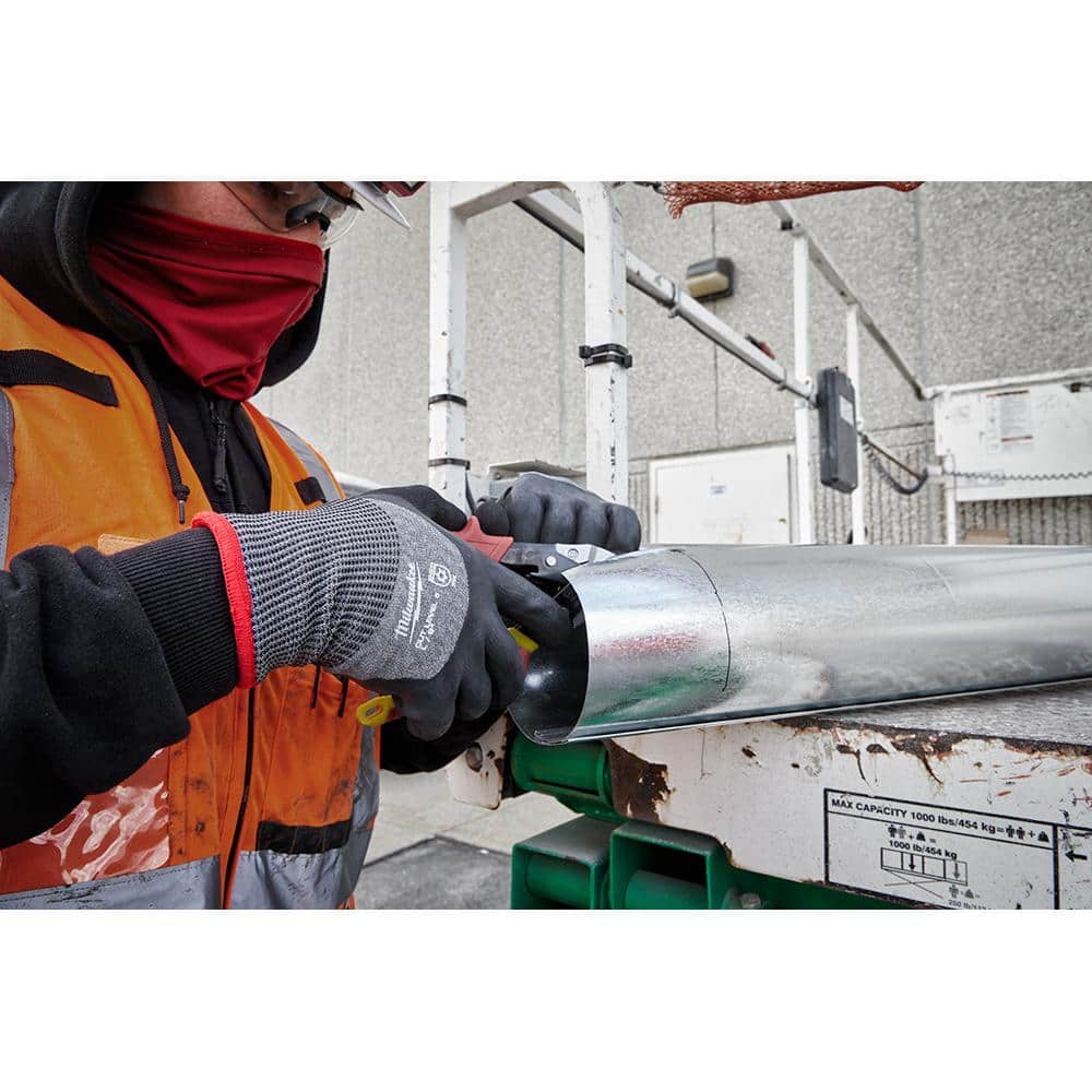 Milwaukee Medium Gray Latex Level 5 Cut-Resistant Insulated Winter Dipped Work Gloves (2-Pack)