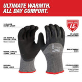 Milwaukee X-Large Red Latex Level 5 Cut Resistant Insulated Winter Dipped Work Gloves (12-Pack)