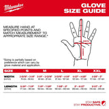 Milwaukee Medium Red Lightweight Work Glove with Flexible Cuff