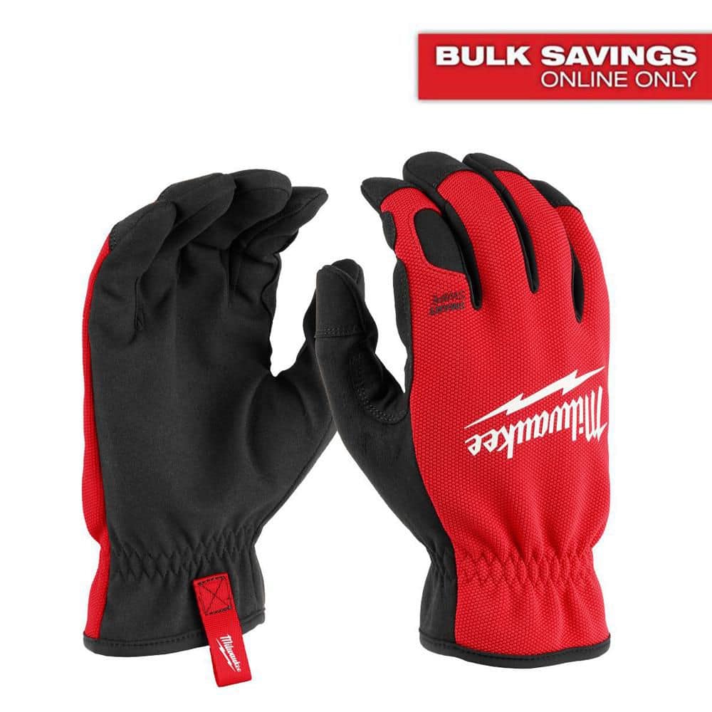 Milwaukee Medium Red Lightweight Work Glove with Flexible Cuff