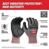 Milwaukee Medium Anti-Vibration Cut Level 4 High Dexterity Nitrile Dipped Gloves