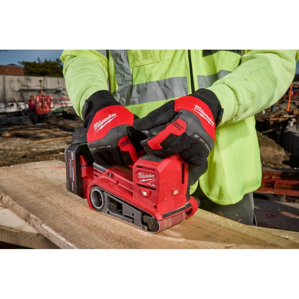 Milwaukee 2X-Large Anti‑Vibration Work Glove, SMARTSWIPE, Synthetic Leather