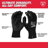 Milwaukee X-Large Black Nitrile Level 1 Cut Resistant Dipped Work Gloves (3-Pack)