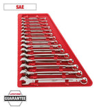 Milwaukee Combination SAE Wrench Mechanics Tool Set, 15-Piece (Model 48-22-9415)