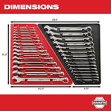 Milwaukee Combination Metric Wrench Mechanics Tool Set with Hook & Pick Set, 19-Piece (8–22 mm)
