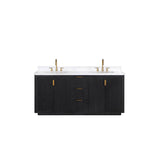 Miseno Cádiz 72" Free Standing Double Basin Vanity Set with Cabinet and Stone Composite Top, 8" Widespread, Soft-Close, Backsplash Included