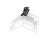 GAF Z-Ridge Distinctive Hip & Ridge Cap Shingles, Mission Brown, 33.3 lin. ft. per Bundle (72-Pieces)