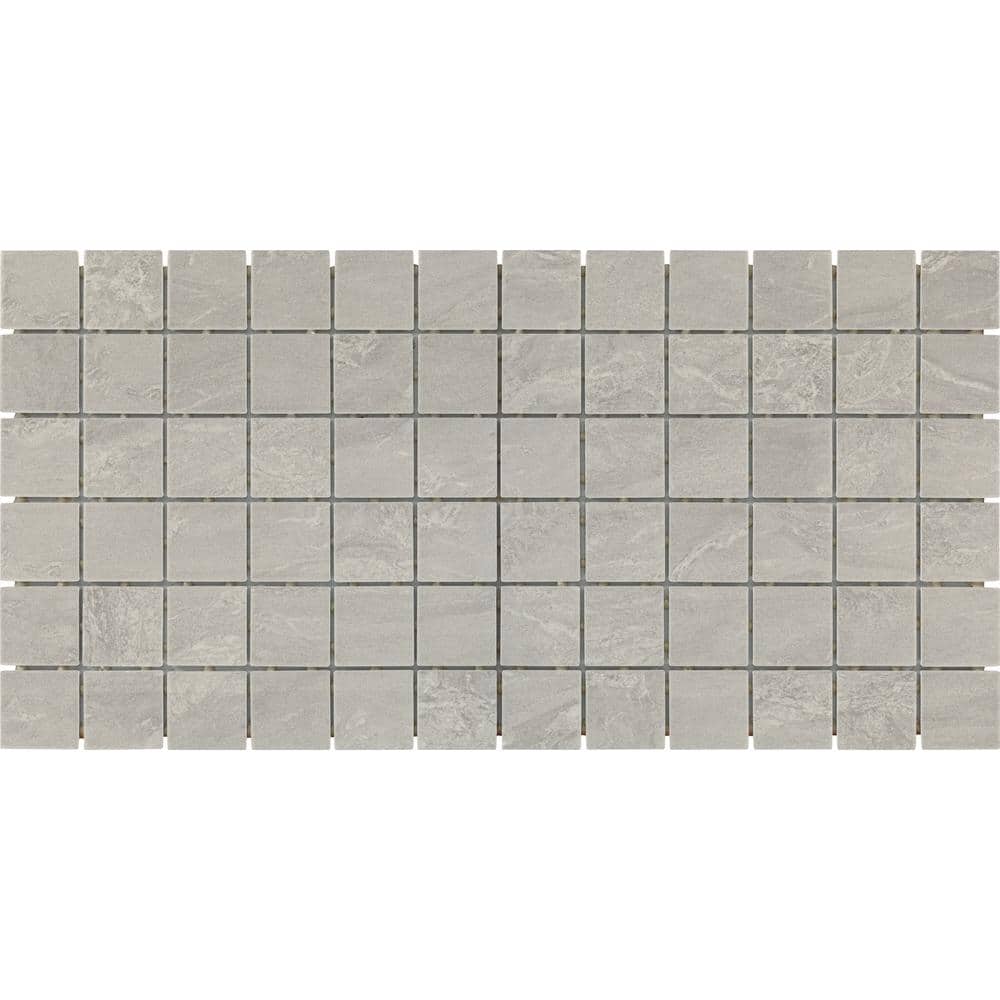 Daltile Bryne Mist 12 in. x 24 in. Glazed Ceramic Mosaic Tile (24 sq. ft./case)