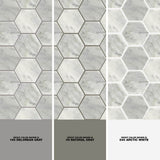 Daltile Restore Mist Honed 12 in. x 12 in. x 8mm Marble Hexagon Mosaic Floor and Wall Tile (0.97 sq. ft. per piece)