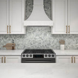 Daltile Restore Mist Honed 12 in. x 12 in. x 8 mm Marble Hexagon Mosaic Floor and Wall Tile (0.97 sq. ft. per Sheet)