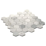 Daltile Restore Coastal Polished 11 in. x 11 in. x 8mm Marble Mosaic Floor and Wall Tile (0.9 sq. ft. per piece)